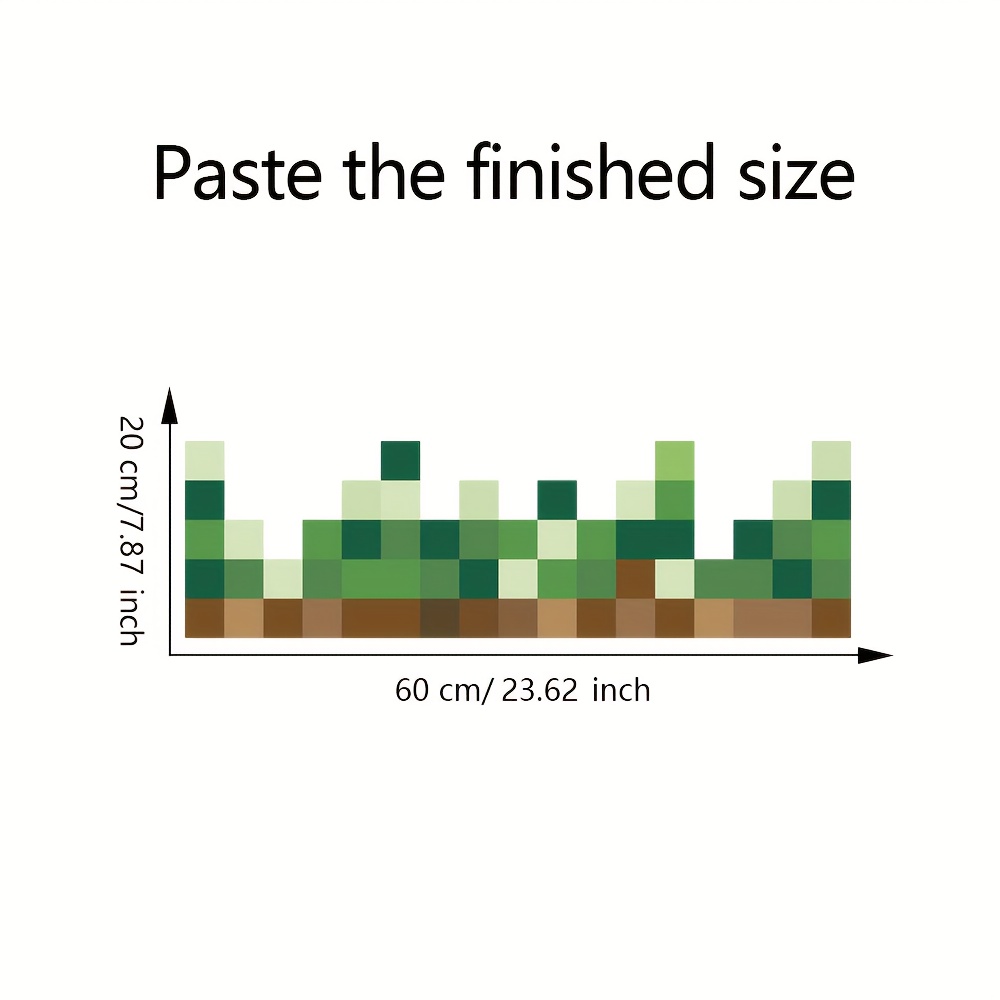 Image of 1pc Pixel Art Wall Sticker, Peel-and-stick Removable Wall Decal, Suitable For Bedroom, Living Room, Sofa, And Tv Feature Wall Decoration