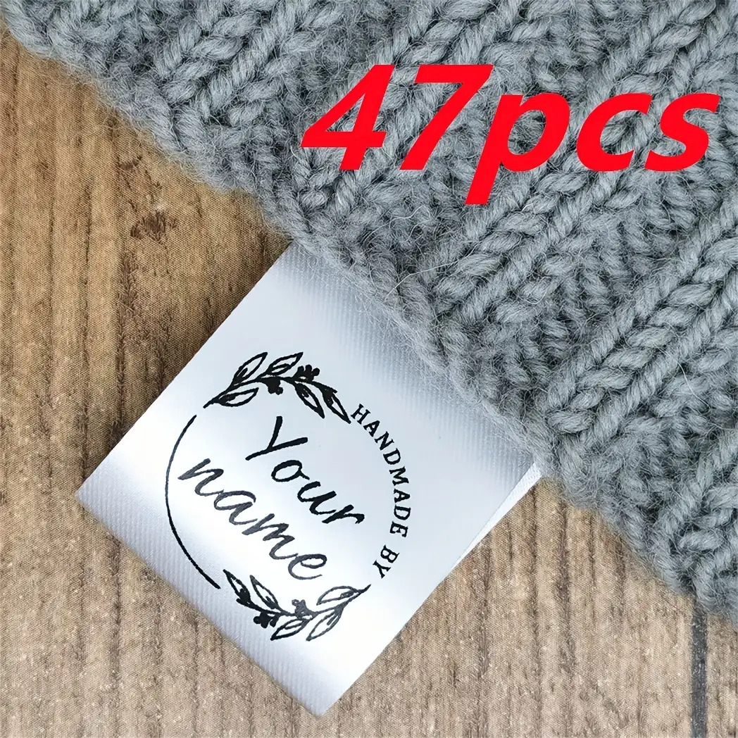 TEMU 47 Custom Wedding, Birthday, Corporate Event Tags- Elegant Black Cursive Style Name Tags, Pre-cut And Easy To Apply- Gift, Party, Product