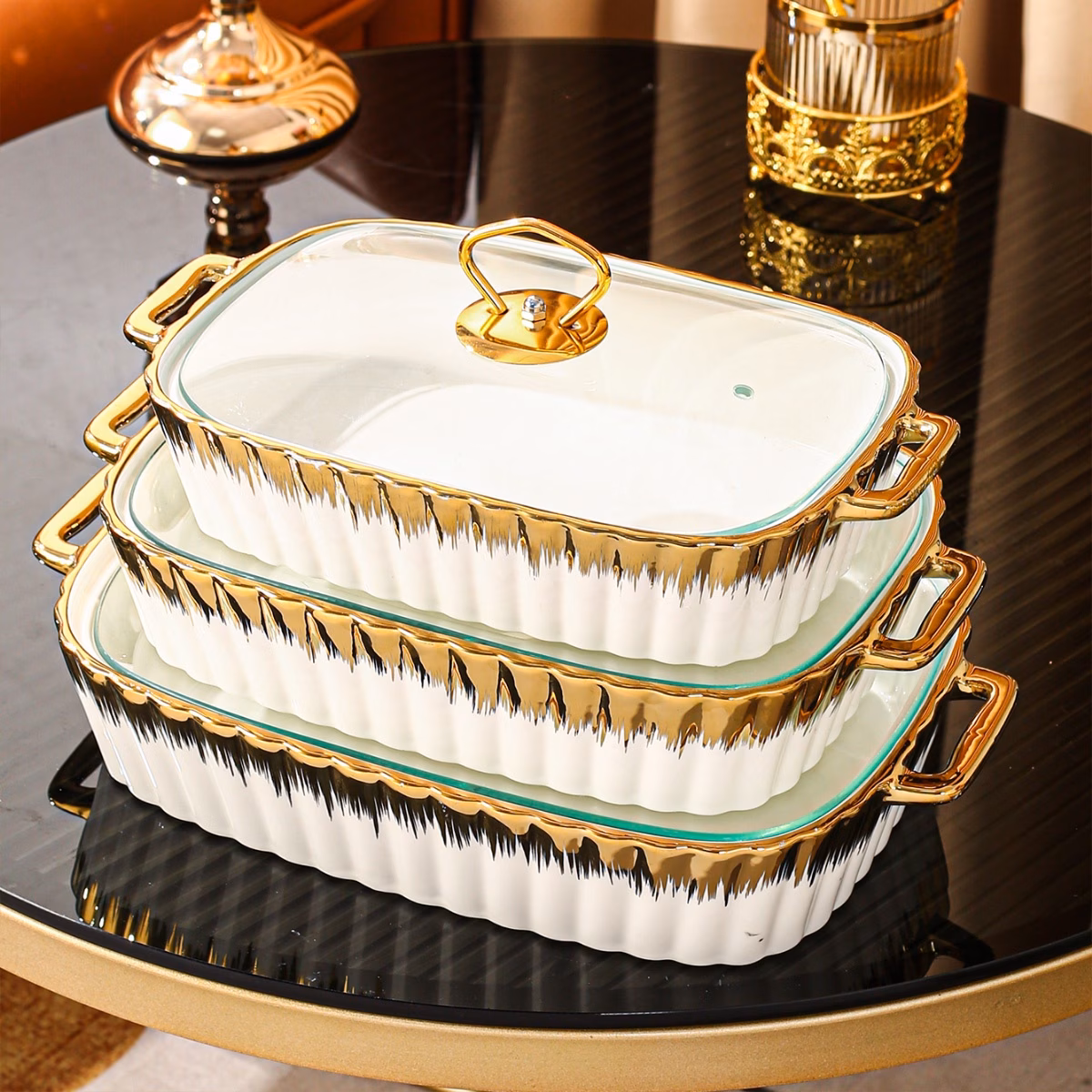 2pcs 1 Soup Pot with 1 Lid, Ceramic Plate, Only for Cooking....