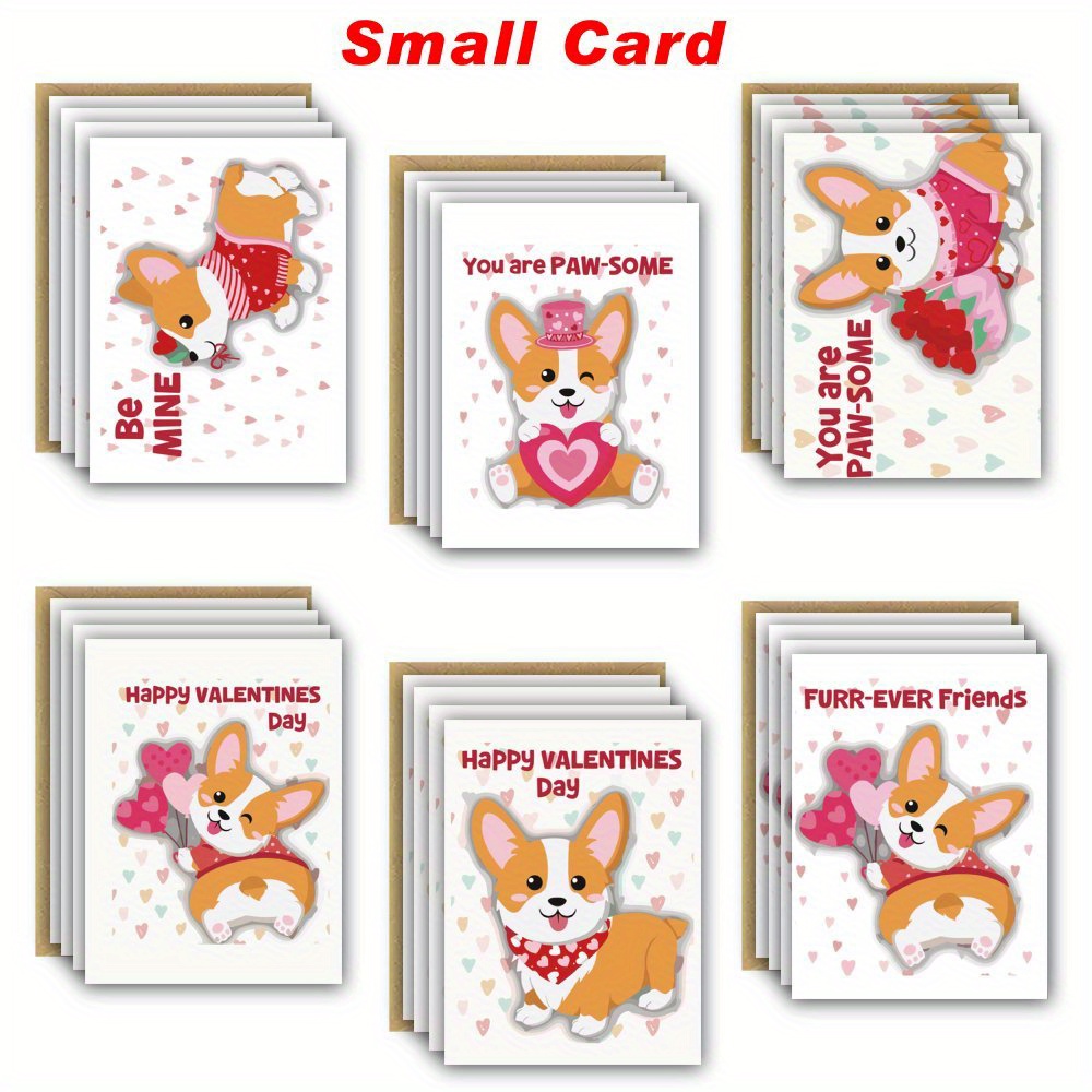 

Set Of 24 Corgi-themed Valentine's Day Greeting Cards Complete With Envelopes, Humorous Cards For The , Ideal Gifts For , Friends, , As Well As Anniversary Cards For Spouses And .