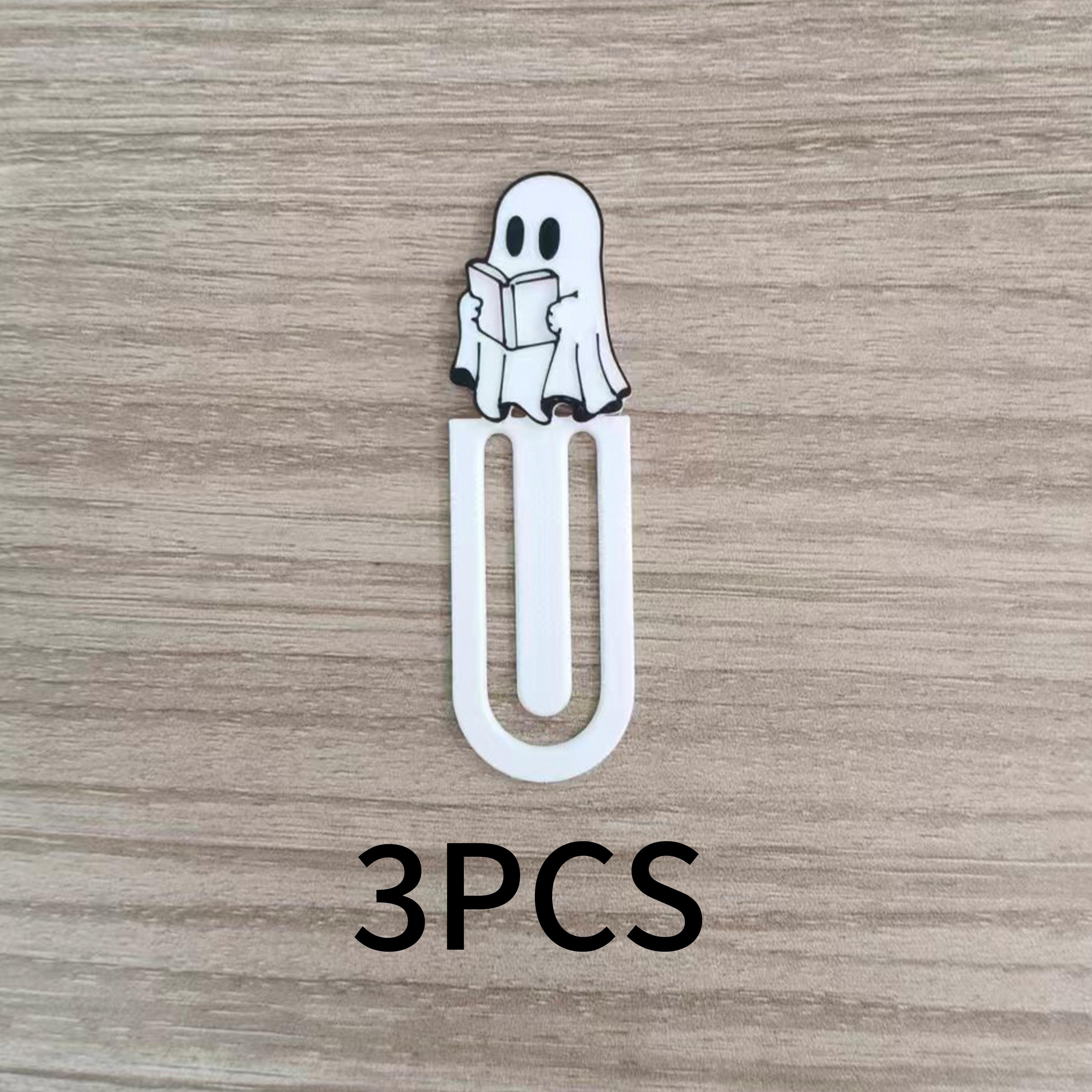 TEMU Lot de 3 marque-pages en plastique pour de classe, les lecture à , cadeaux de fête d'Halloween - Convient pour les livres, marque-pages pour