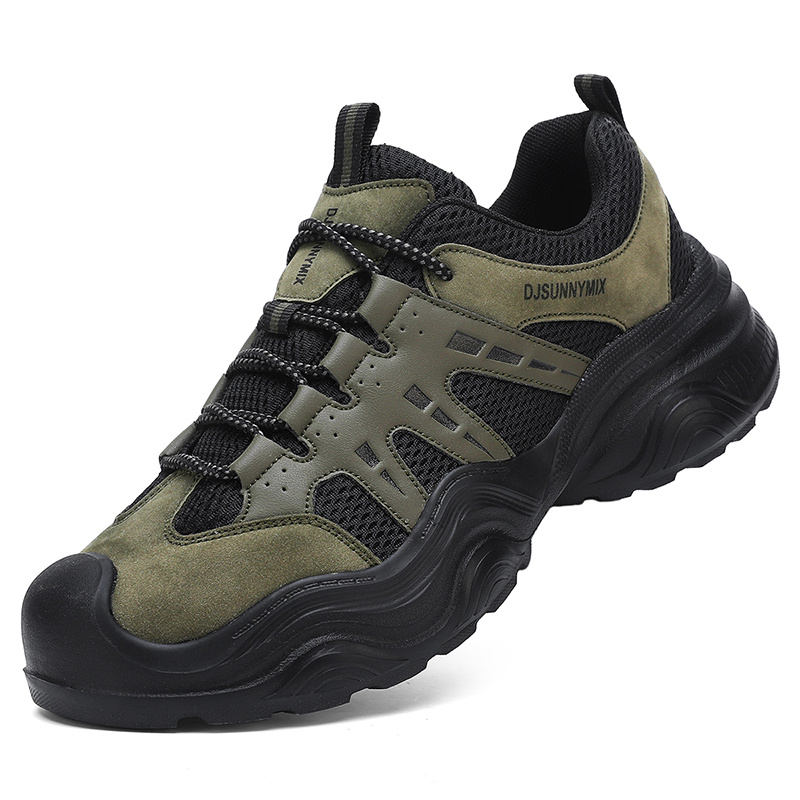 TEMU Djsunnymix Men's Shoes Spring/summer Mesh Breathable Men's Casual Sports Shoes Hiking Boots Outdoor Running Shoes Men's And Women's Large Size