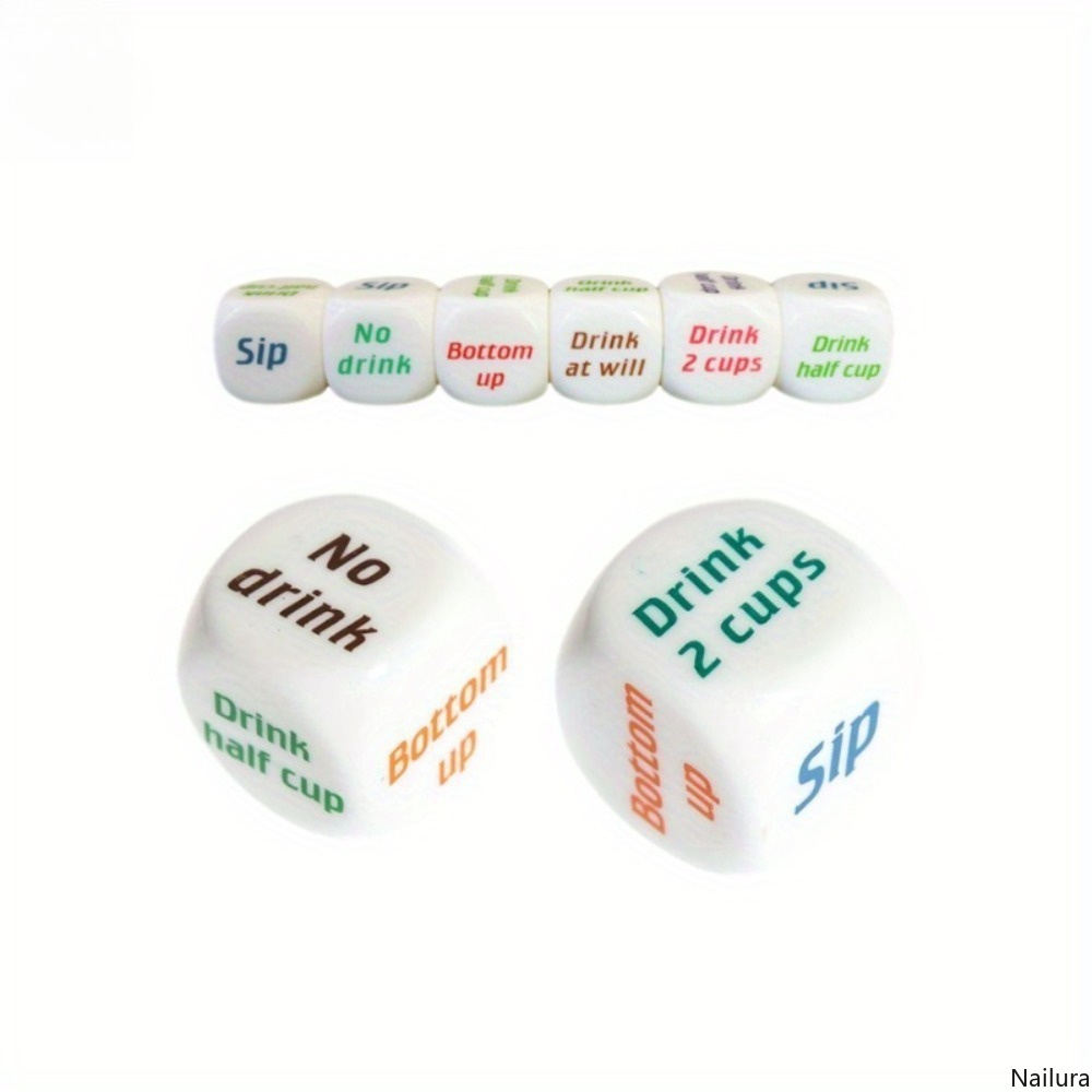 3pcs Multi-Color Dice Game for Tabletop Board Games