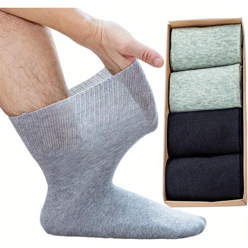TEMU 4 Pairs Women Solid Color Ankle Socks Summer Thin Breathable Soft Casual Socks.