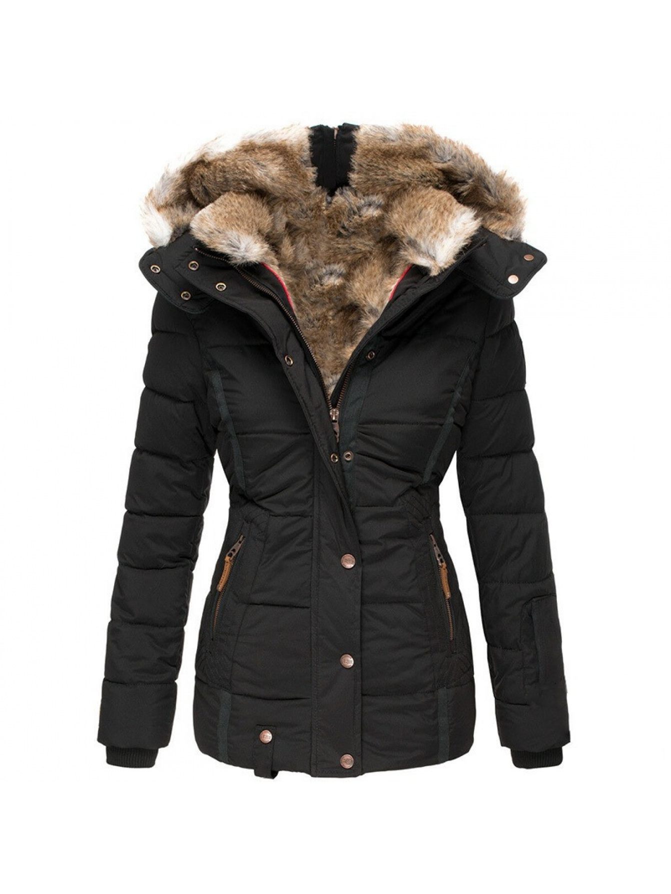 Talvitakki turkiskauluksella