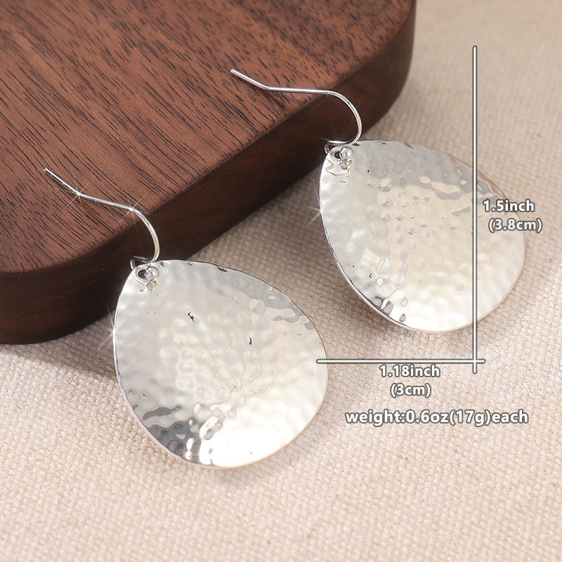 Women's Handcrafted Large Teardrop Dangle Earrings, Elegant Gift for Christmas