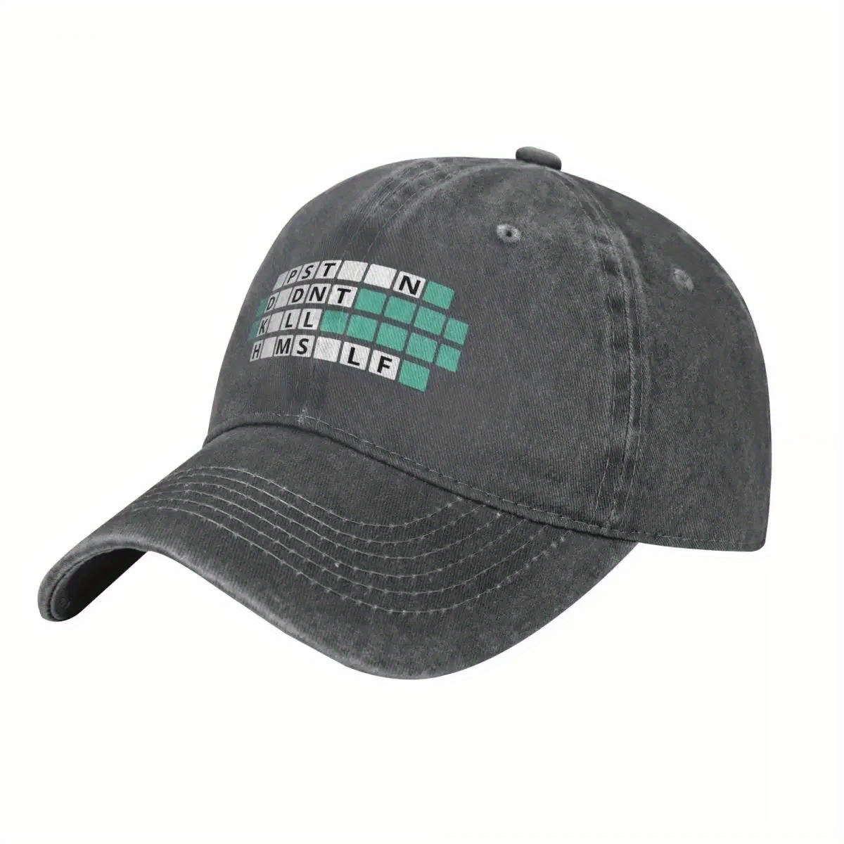 TEMU 1pc New Capepstein Didn't Kill Word Puzzle Hangman Cap Bobble Hat Cute Mens Women's