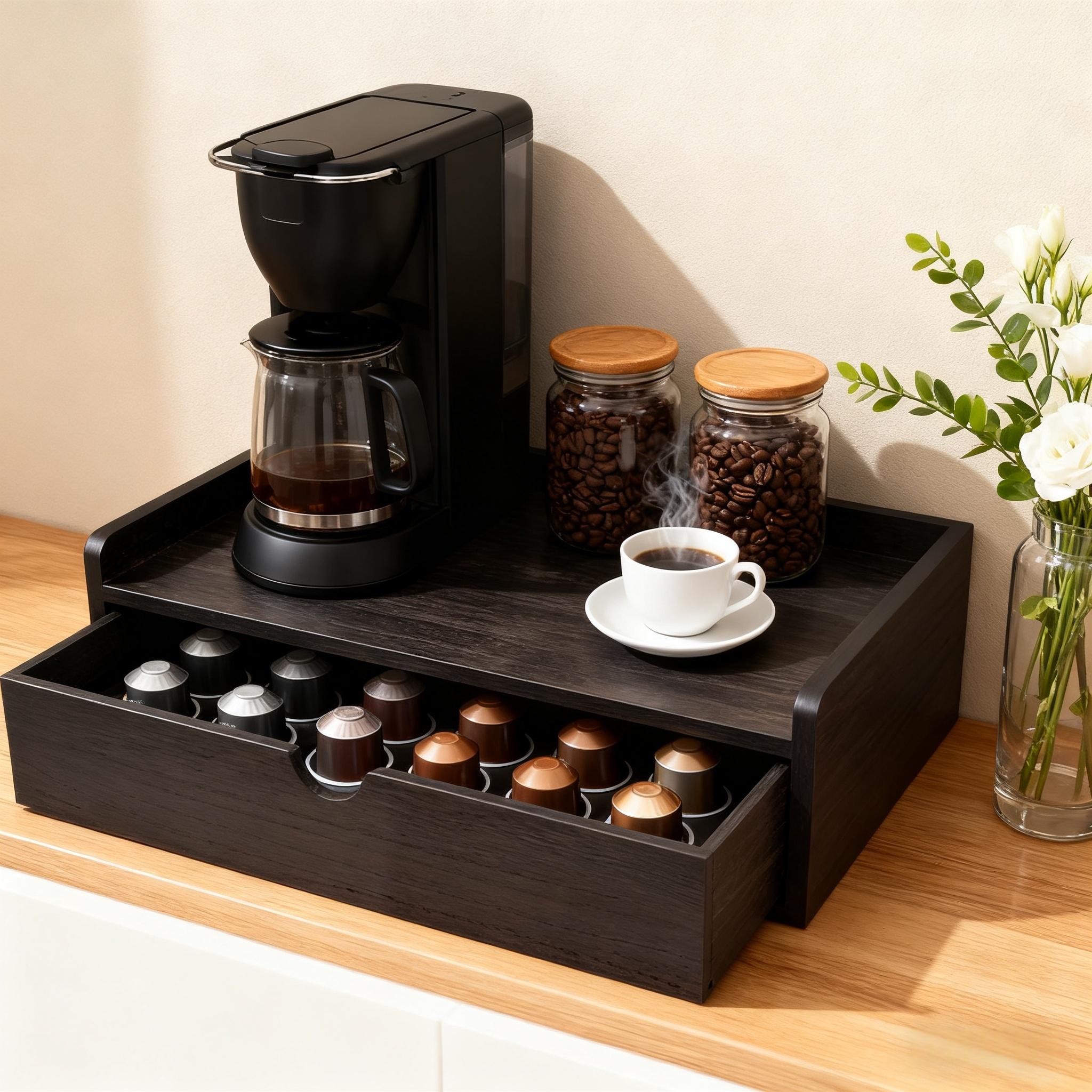 1pc japanese minimalist wooden coffee capsule storage - Temu