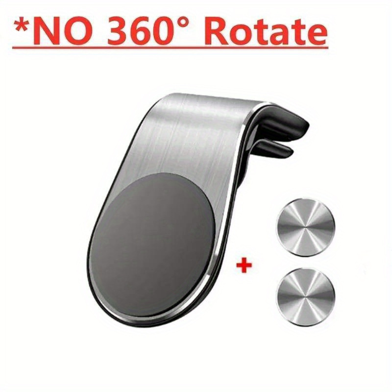 TEMU Universal Magnetic Air Vent Car Mobile Phone Holder Mount Cell Gps Support Braket For Iphone 16 15 14 Pro Max For For Xiaomi No Rotation Bracket