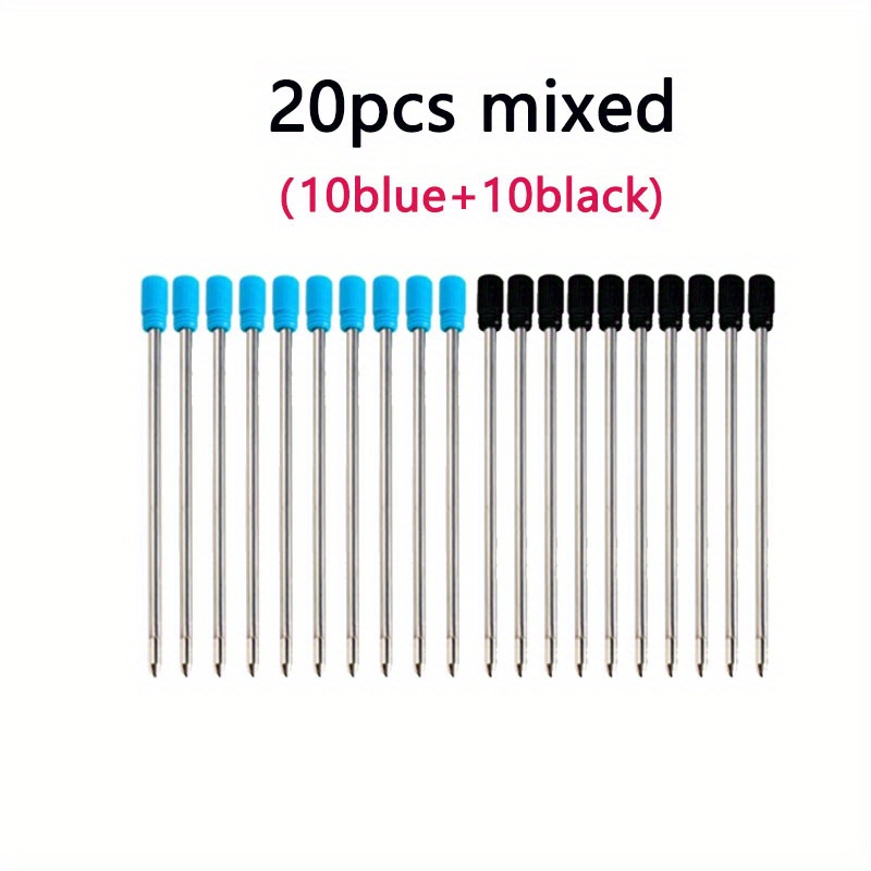 Image of 20pcs/lot 0.7mm Metal Pen Refill For Ballpoint Pen Rod Cartridge Blue Refils Rod 7cm Writing Office Stationery Additions ( Pen Refills)