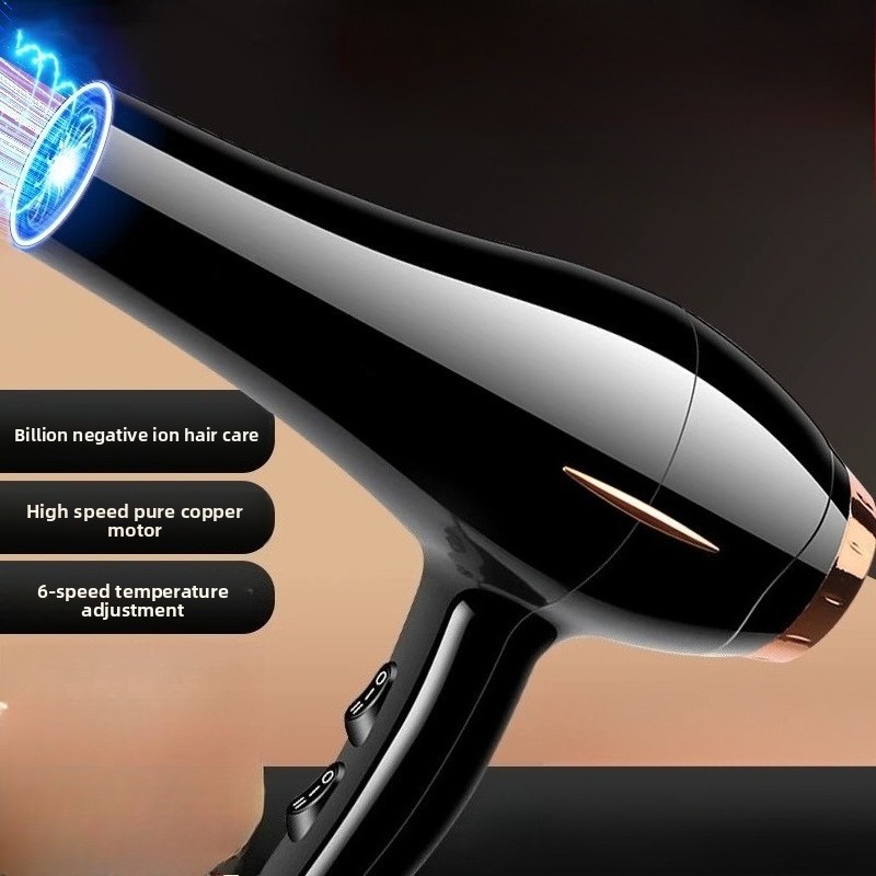 Secador Profesional para Salón y Hogar con Tecnología de Iones Negativos y Control Inteligente de Temperatura - Ajuste Caliente/Frío, Luz Azul para Sin Frizz y Secado Rápido - Compatible con Enchufe (110V) y Cuidado del Cabello