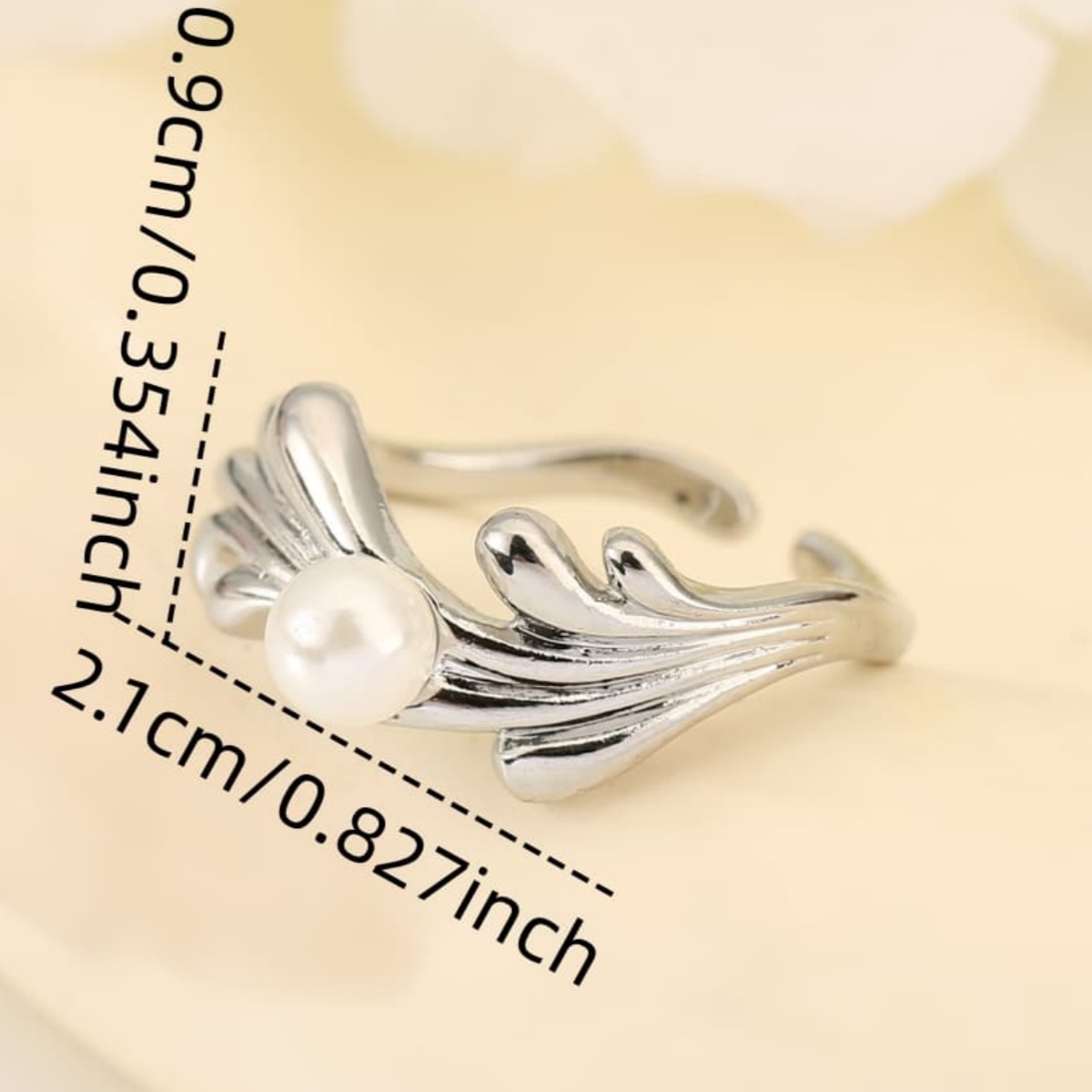 European & American Fashion Copper Wave-Shaped Adjustable Open Ring