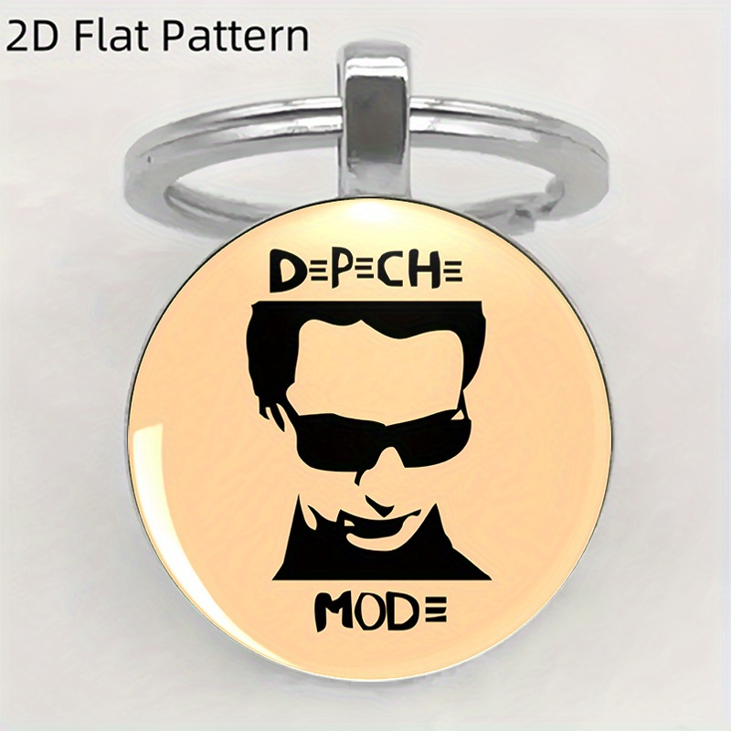 E-shop 2D Flach, 2D Flach - Modischer Schlüsselanhänger Anime -Stil - Zinklegierung Design, Unisex, - und Autoschlüsseldécor, Jubiläumsgeschenk,