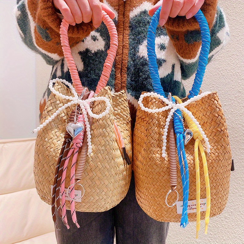 borsa spiaggia boho chic perle donne borsa a tracolla Temu Italy