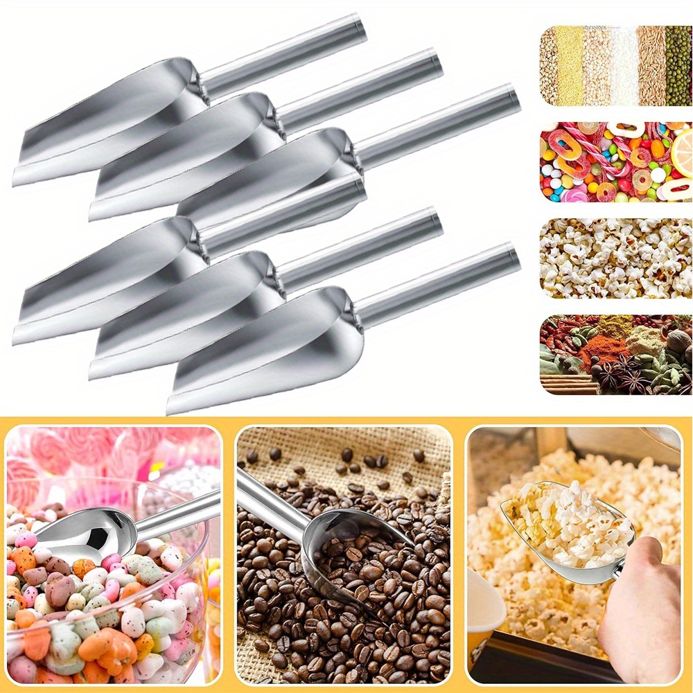 

6pcs Steel Ice Small Metal Ice Shovel For Bar