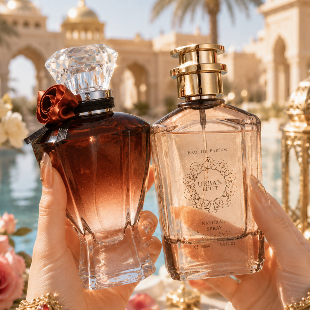 TEMU 2pcs 6.8oz Women's Eau De Parfum Set, Rose Raspberry & Pear Citrus Floral Fragrance With Jasmine, Vanilla, And Musk Notes, Long-lasting Perfume