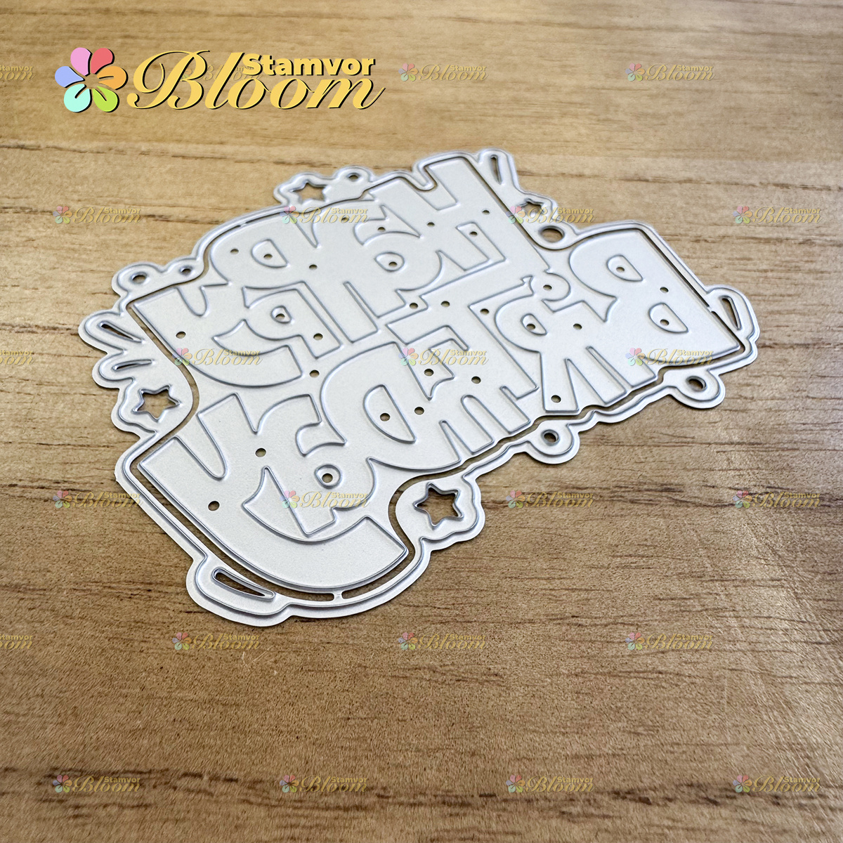 TEMU Happy Birthday Metal Cutting Dies Carbon Steel Die Cuts For Card Making Scrapbooking Diy Paper Craft Greeting Card Compatible With Die Cutting
