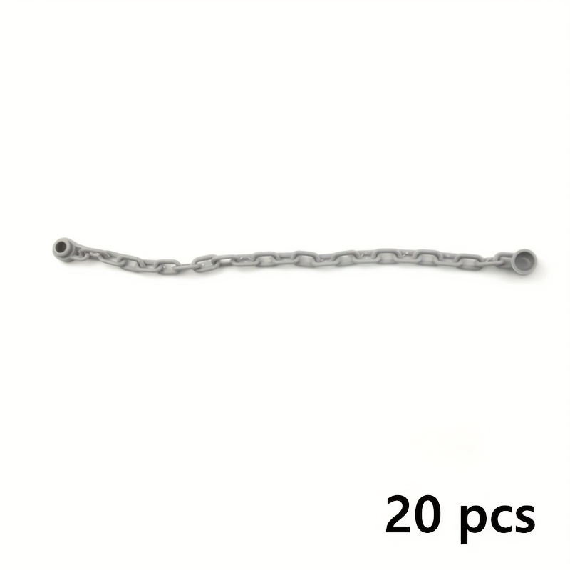 TEMU 20pcs Blocs de Chaîne MOC Brick Additions Pièces Chaîne Pont Blocs de Construction Assemblage Jouets Compatibles avec 30104 92338
