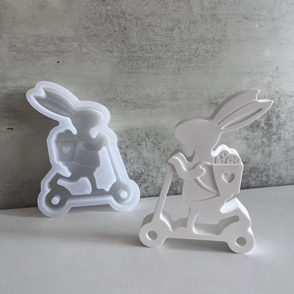 

1 Set Easter Molds, Rabbit , Plaster And Molds, Sliding Rabbit , And Reusable For Diy