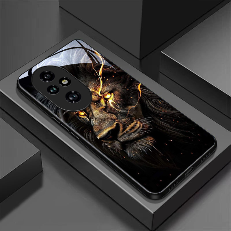 Phone Case: Lion Pattern Compatible With Honor 200 Phone Case: retailer-supplied image