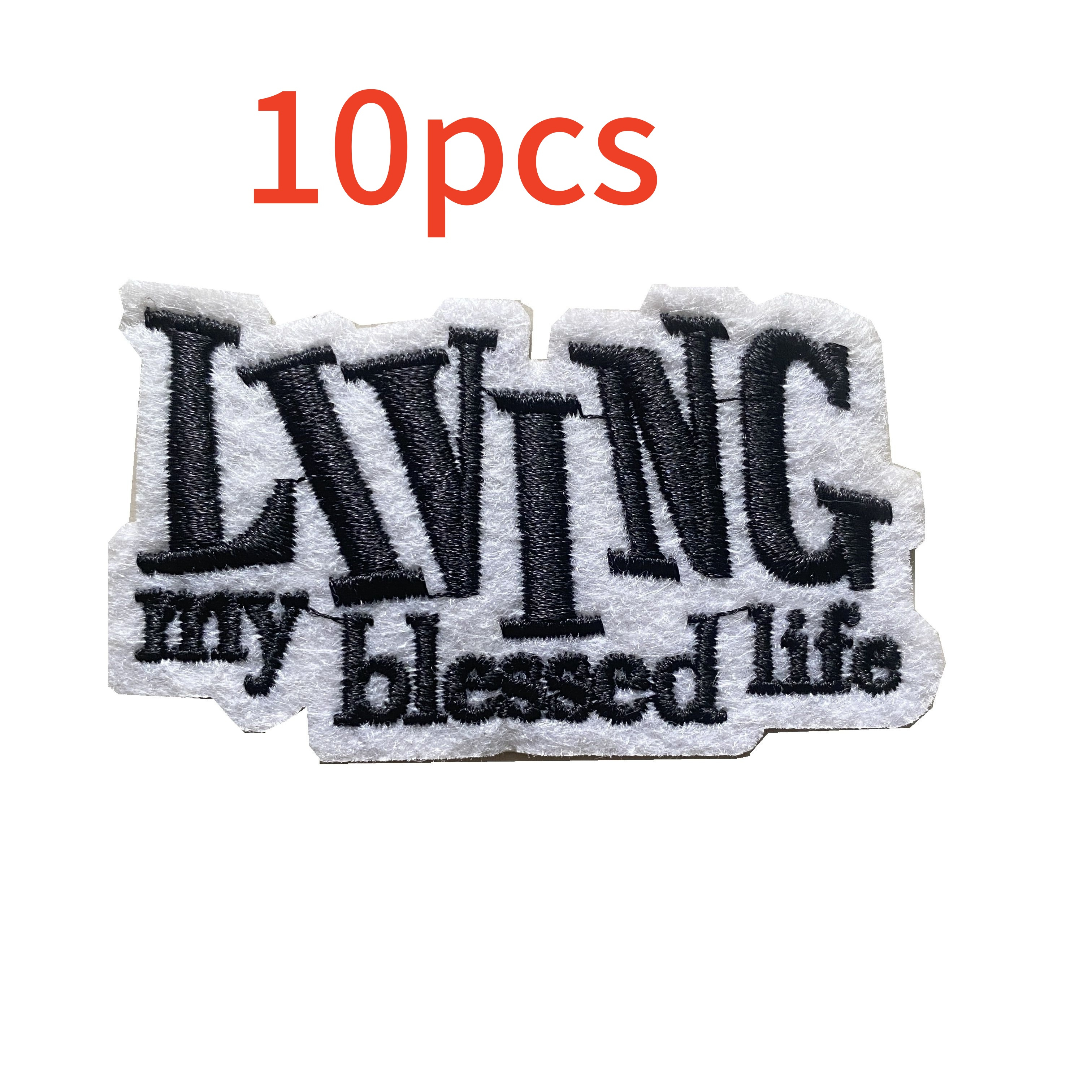 

10pcs Embroidered Patches, Iron-on/sew-on For , , T-shirts, Masks, Backpacks -