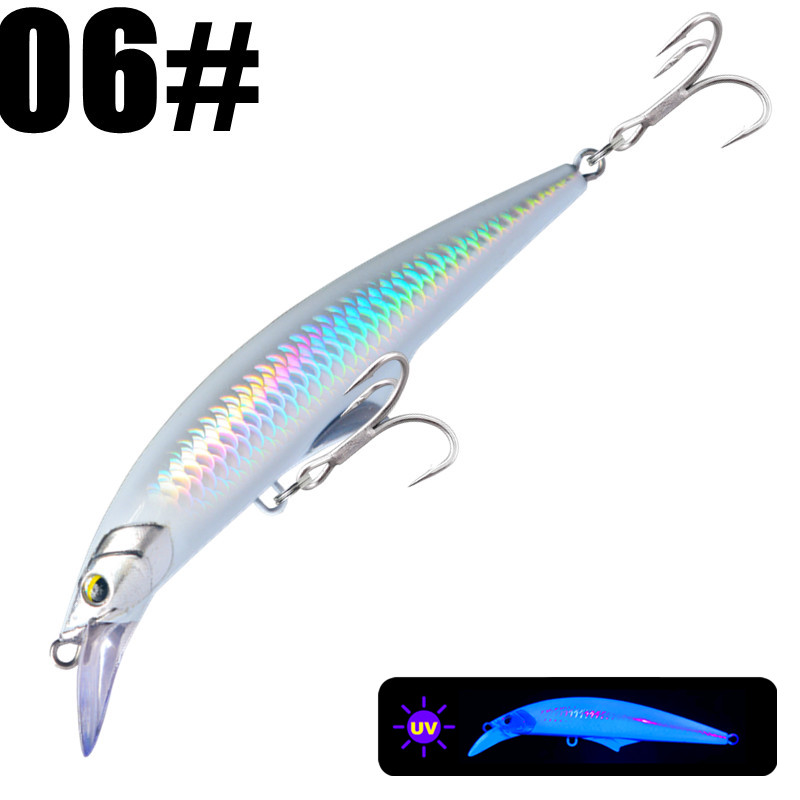 TEMU Greenspider Sinking Minnow Fishing Lure - 46g, 120mm Baits For Seabass, Pike, Artificial Swimbait Fishing Accessories