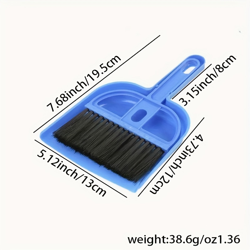 2pcs mini broom and dustpan cleaning brush set hard bristle with dustpan pet supplies handheld cleaning kit portable durable no charge required Product details 2