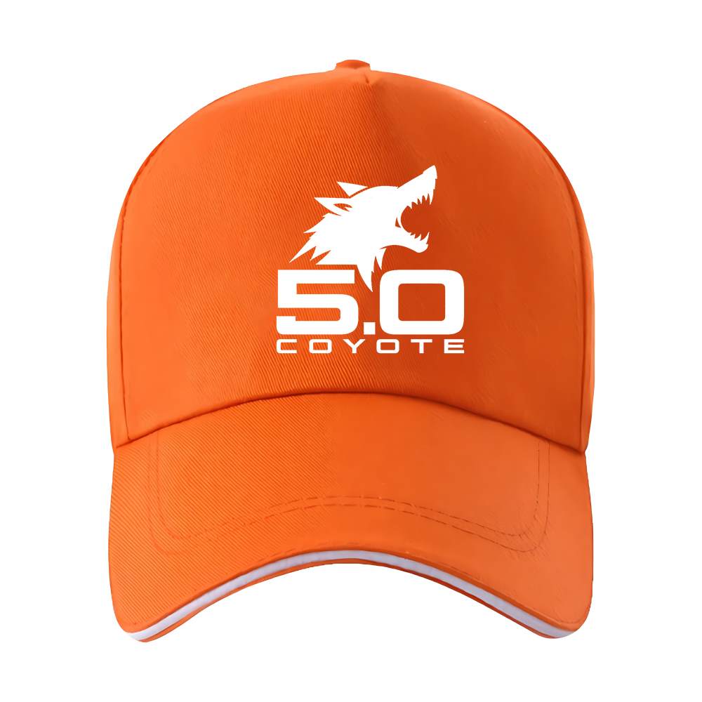 TEMU 1pc Of A Coyote Head Outline Featuring The '' Logo, A Printed Baseball Unisex And Appropriate For Any Season