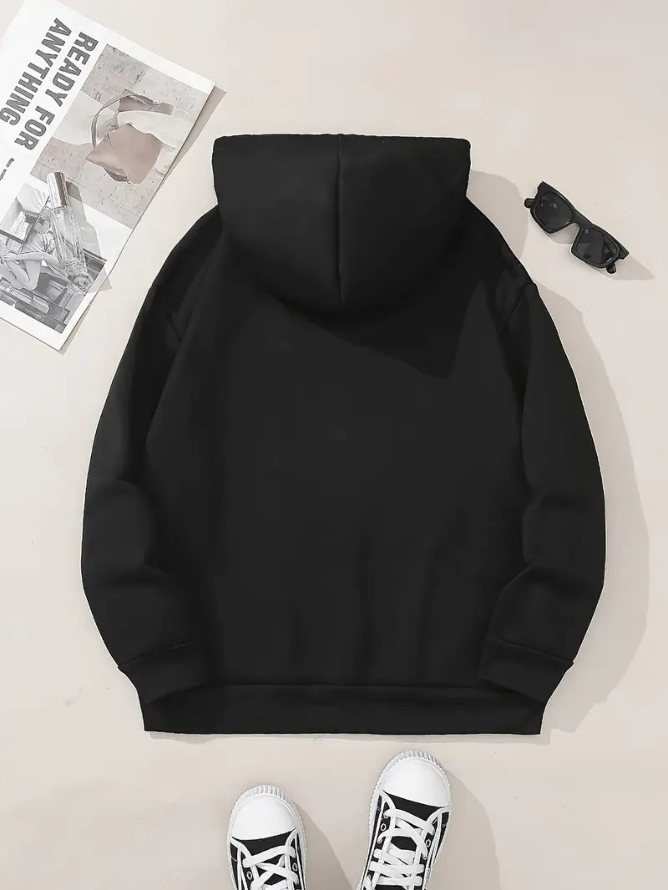 Dames Oversized BENCH Logo Hoodie - Roze Gradiënt Lettering & Witte Hoodie met Voorzak, Roze BENCH Logo Print, Knusse Wintertrui voor Casual Streetwear (Wasbaar in de Machine, All-Season)