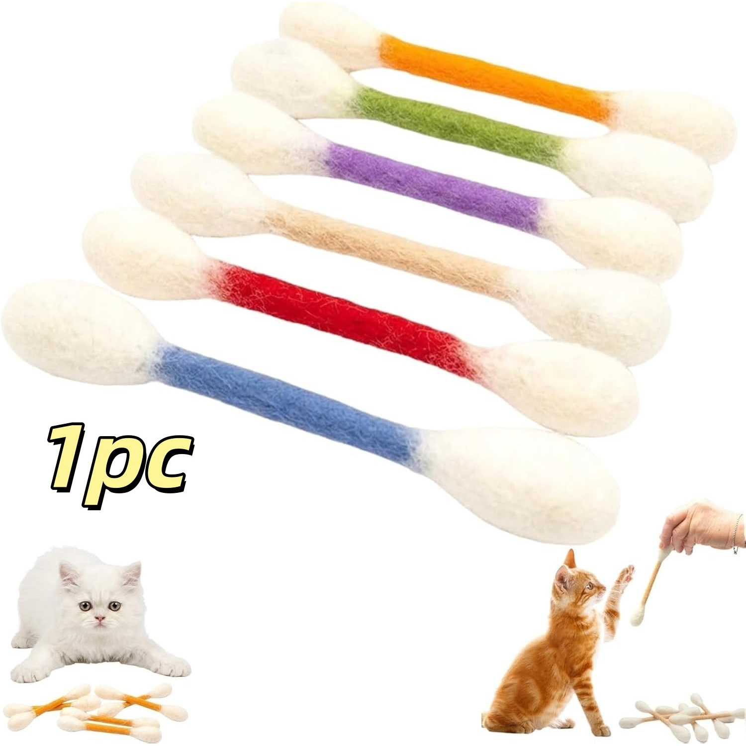 Random Color Interactive Cat Wand, Cat Toy, 6 Colors , Suitable For Indoor Boredom, Durable Teething Rope, Large Interactive Kitten Kicking Game Enthusiast Gift Accessory