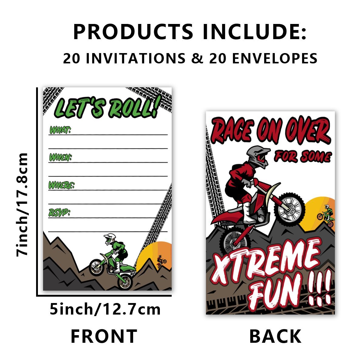 TEMU 20 Pack Anime-themed Birthday Invitations, Cartoon Pattern Paper Cards With Envelopes, Graduation Party Supplies, No Electricity Needed