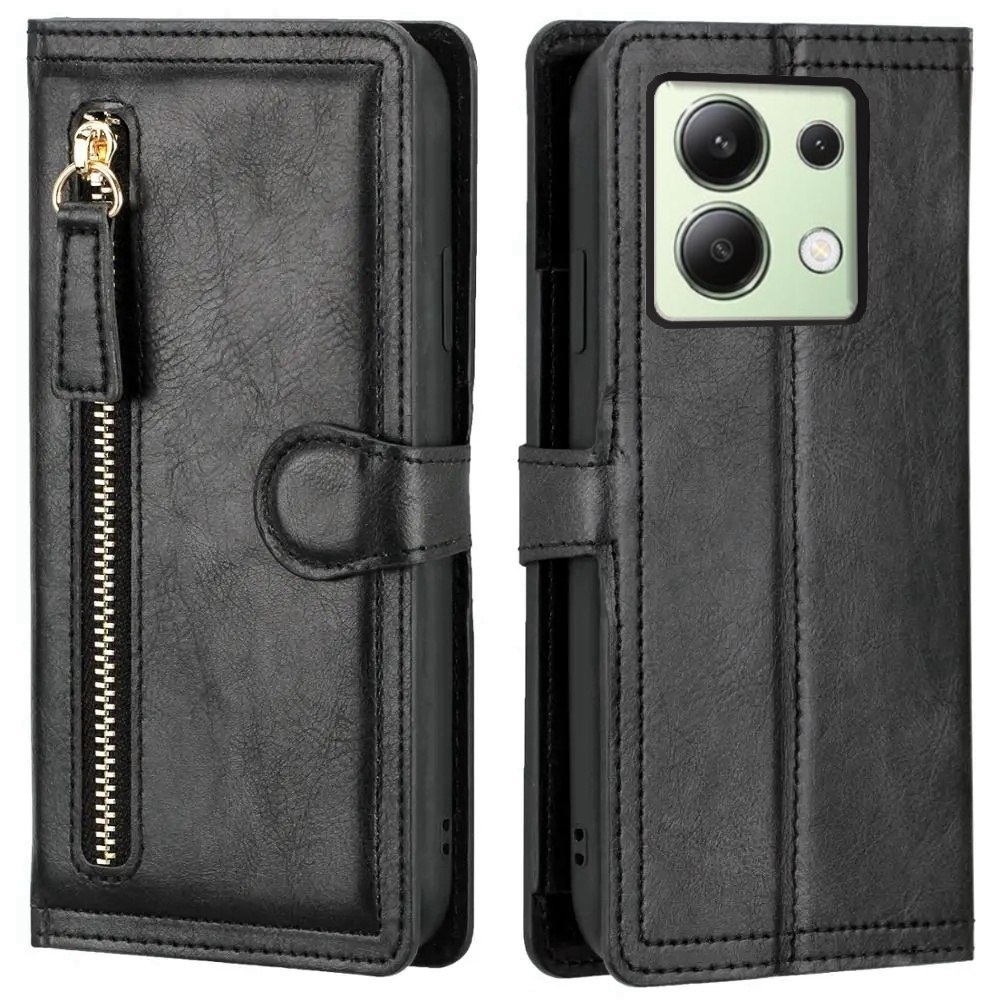 Redmi Note 13 Pro Cover Fertuo Cover Per Redmi Note 14S / Note 13 Pro 4G / POCO M6 Pro, Custodia Portafoglio A Libro In Pelle Flip Cover Con Porta Carte, Chiusura