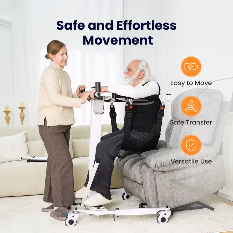 foldable electric transfer lift q6 assist chair seniors mobility aid for home nursing car Product details 4