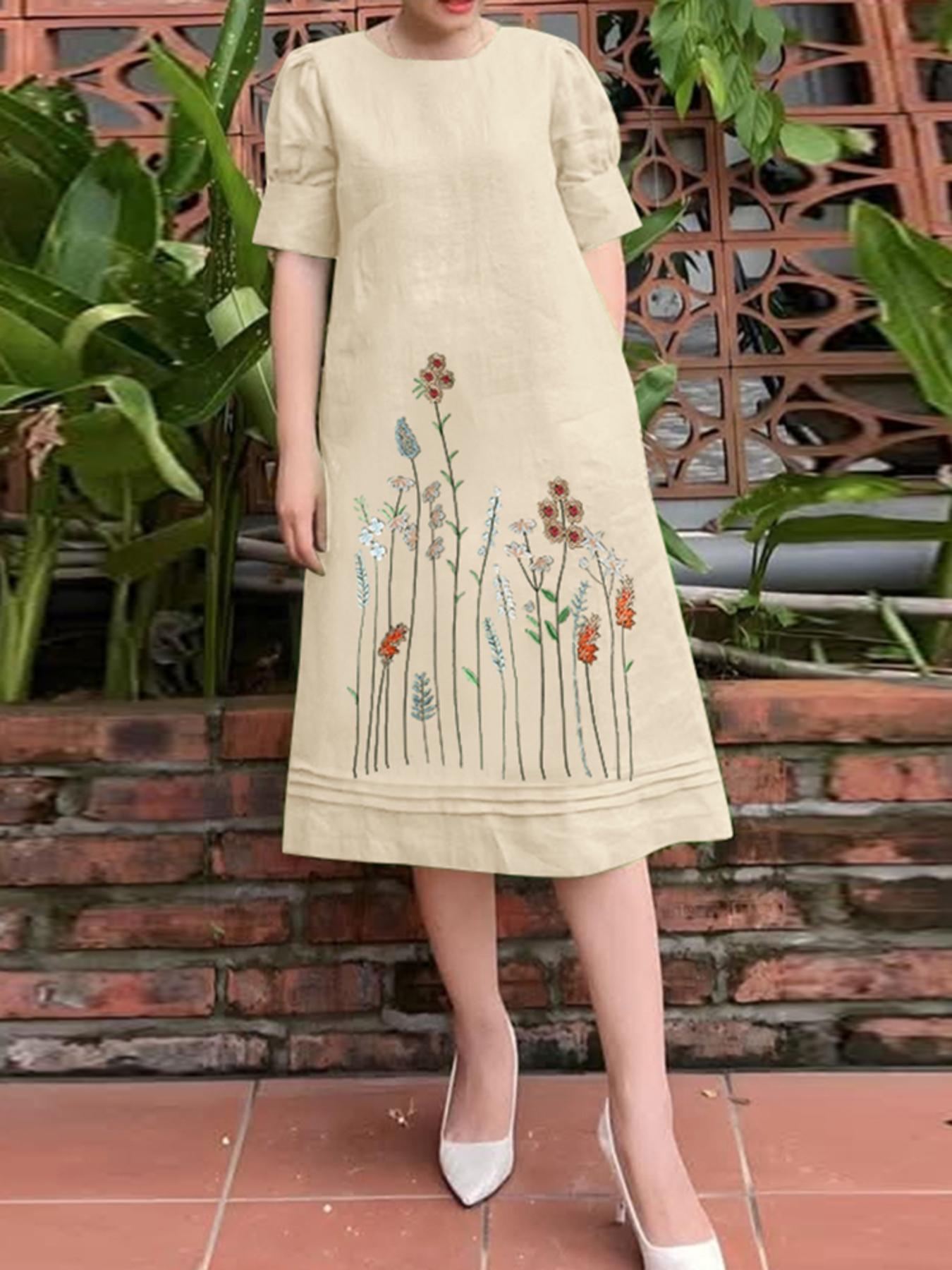 embroidery loose dress women white dress loose embroidery White Loose Maxi Dress  Juliet Dunn London
