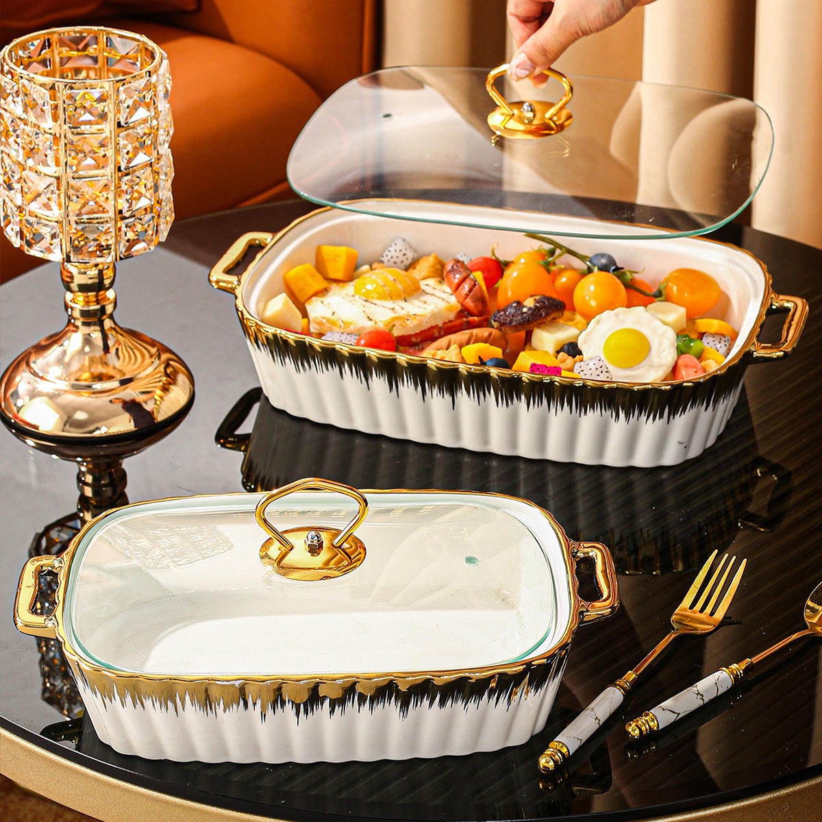 2pcs 1 Soup Pot with 1 Lid, Ceramic Plate, Only for Cooking.... product image 7