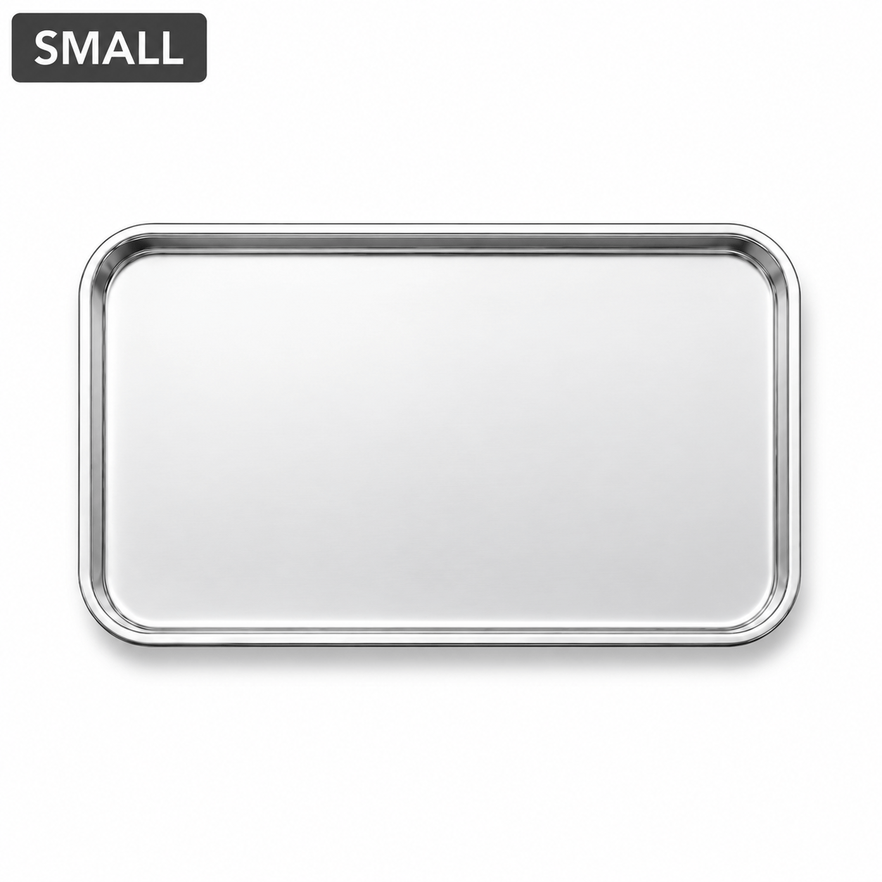 TEMU Rectangular Stainless Steel Baking Tray, Heavy-duty Oven Tray And Baking Dish For , Baking Rack Suitable For Cakes, Pastries, Meats, Fruits,