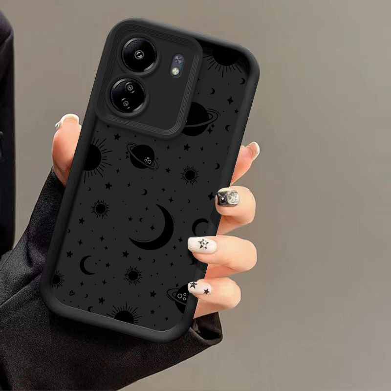 TEMU Planet Phone Case For Redmi 13c 4g Silicone Shockproof Back Cover