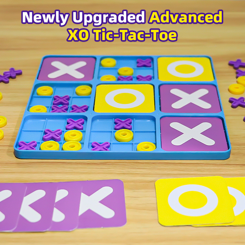 18x18cm XO Tic-Tac-Toe Board Set, Interactive Game