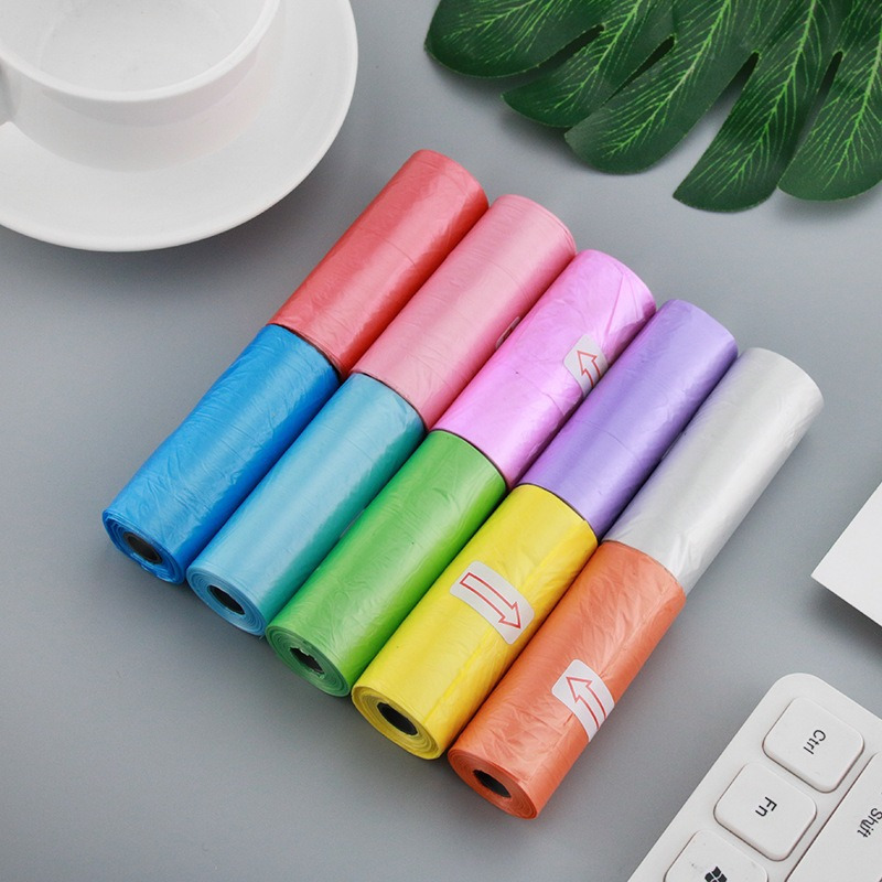 Image of 75pcs/ 5 Rolls Of Disposable Baby Diaper Trash Bags, Suitable For Outdoor And Baby Room Waste Disposal, Colors