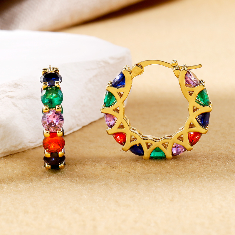 Image of Exquisite And Elegant Colored Women's Earrings, Exquisite Accessories For Holiday Parties, Perfect Birthday Gifts