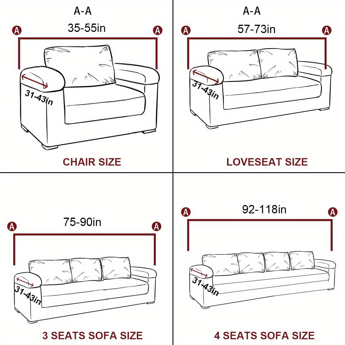 TEMU 1pc Stretch Three-seat Sofa Slipcover With Elastic Bottom Soft Fuzzy Fluffy Sofa Covers For Cushion Couch Furniture Protector