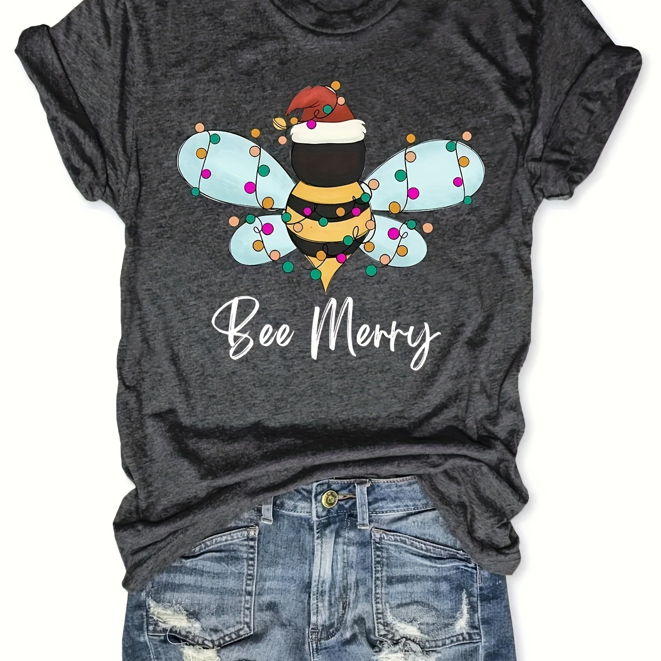 

Tee - Graphic, Sleeves, - Womens Top