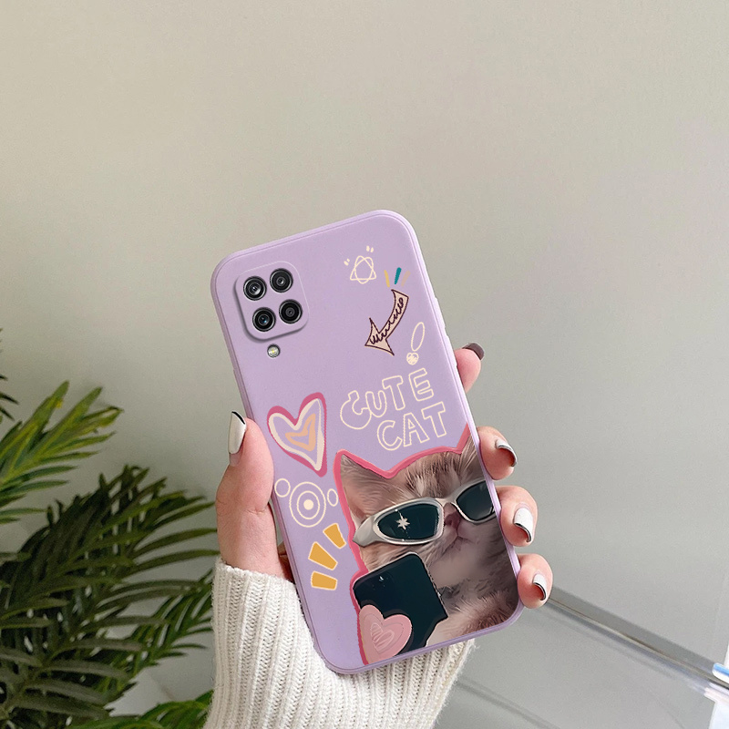 TEMU Cute Pattern Cover Phone Case Is Compatible For Galaxy A12 With A Shockproof Matte Back. Without Losing Personality, Unique Visual Effect