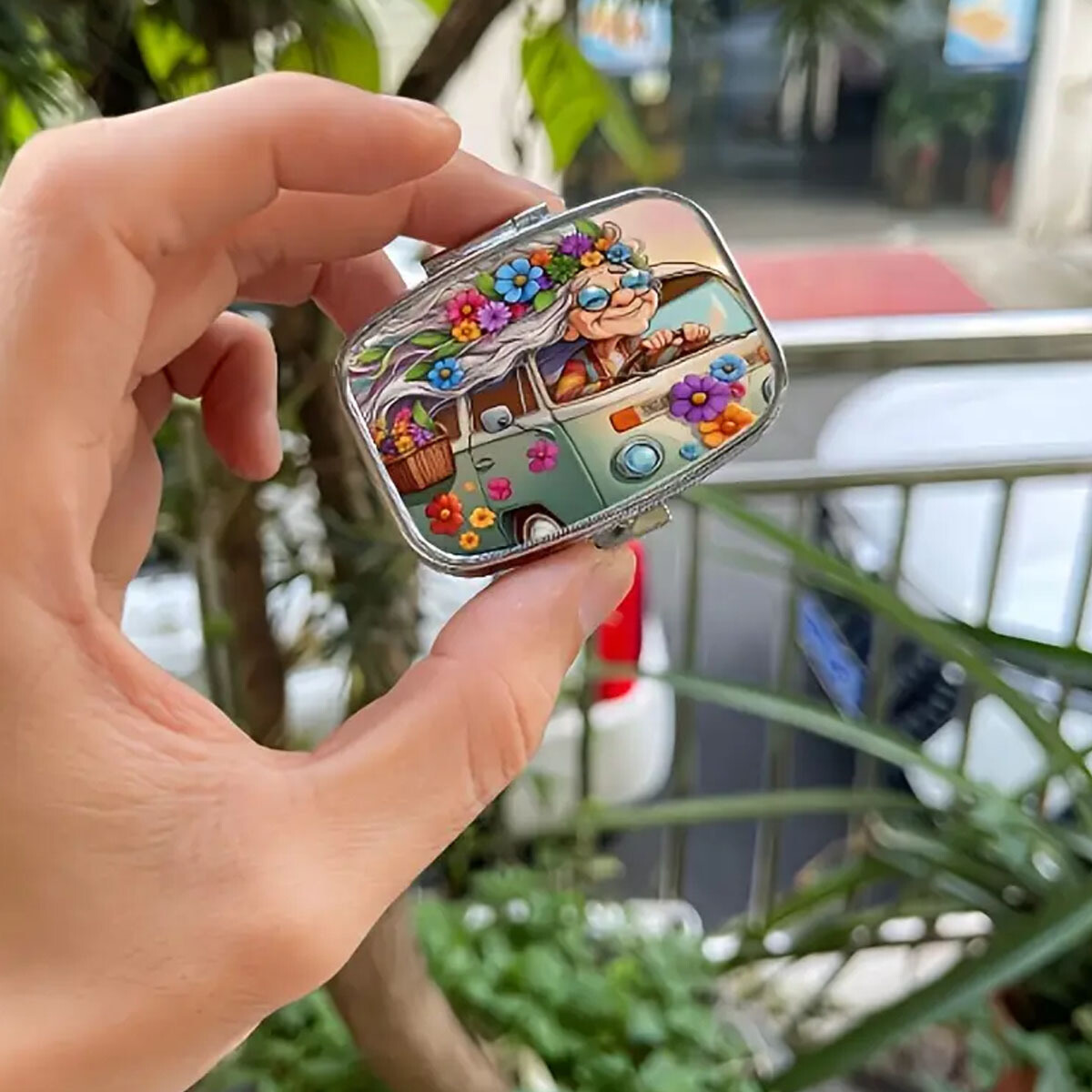 Personalized Mini Jewelry Box for Women, Compact Organizer