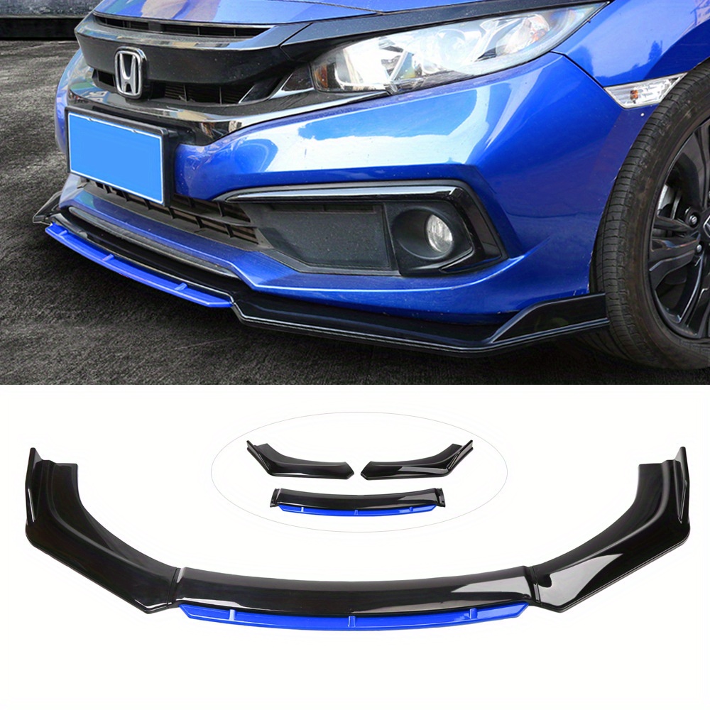 

4pcs Premium Abs Car Front Bumper Lip & Kit - , & Stylish Upgrade For Exterior Look