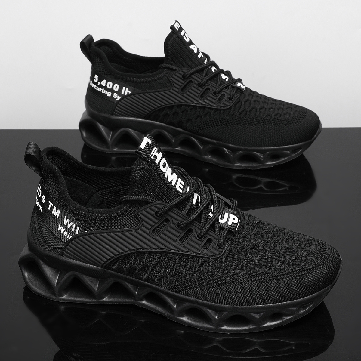 Temu – TEMU Men’s Stylish Breathable Running Shoes | Lightweight Non-slip Blade Sole Sneakers For Walking, Tennis & Casual Wear | Shock-absorbing Sneakers