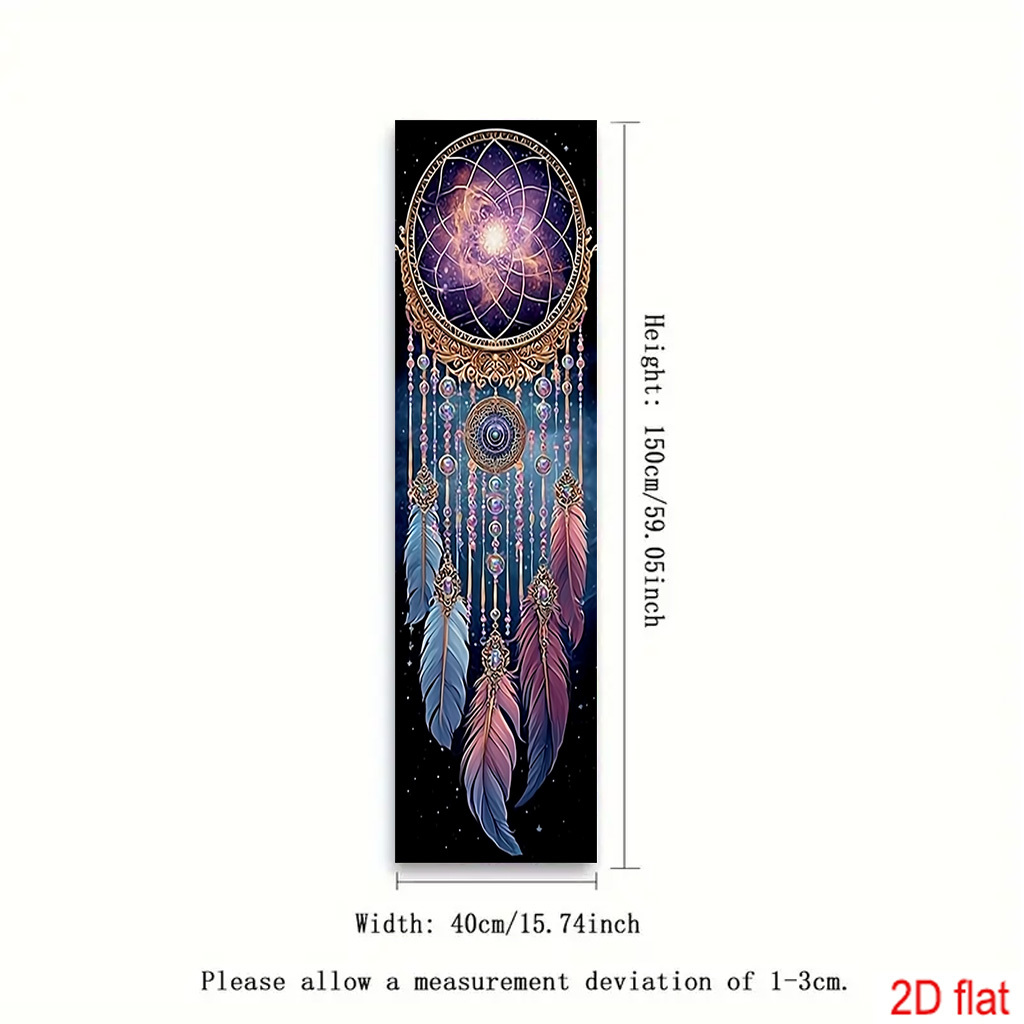 TEMU 1pc Feather Decorative Art Vertical Tapestry Wall Hanging, Modern Aesthetic Art Tapestry For Bedroom, Decor