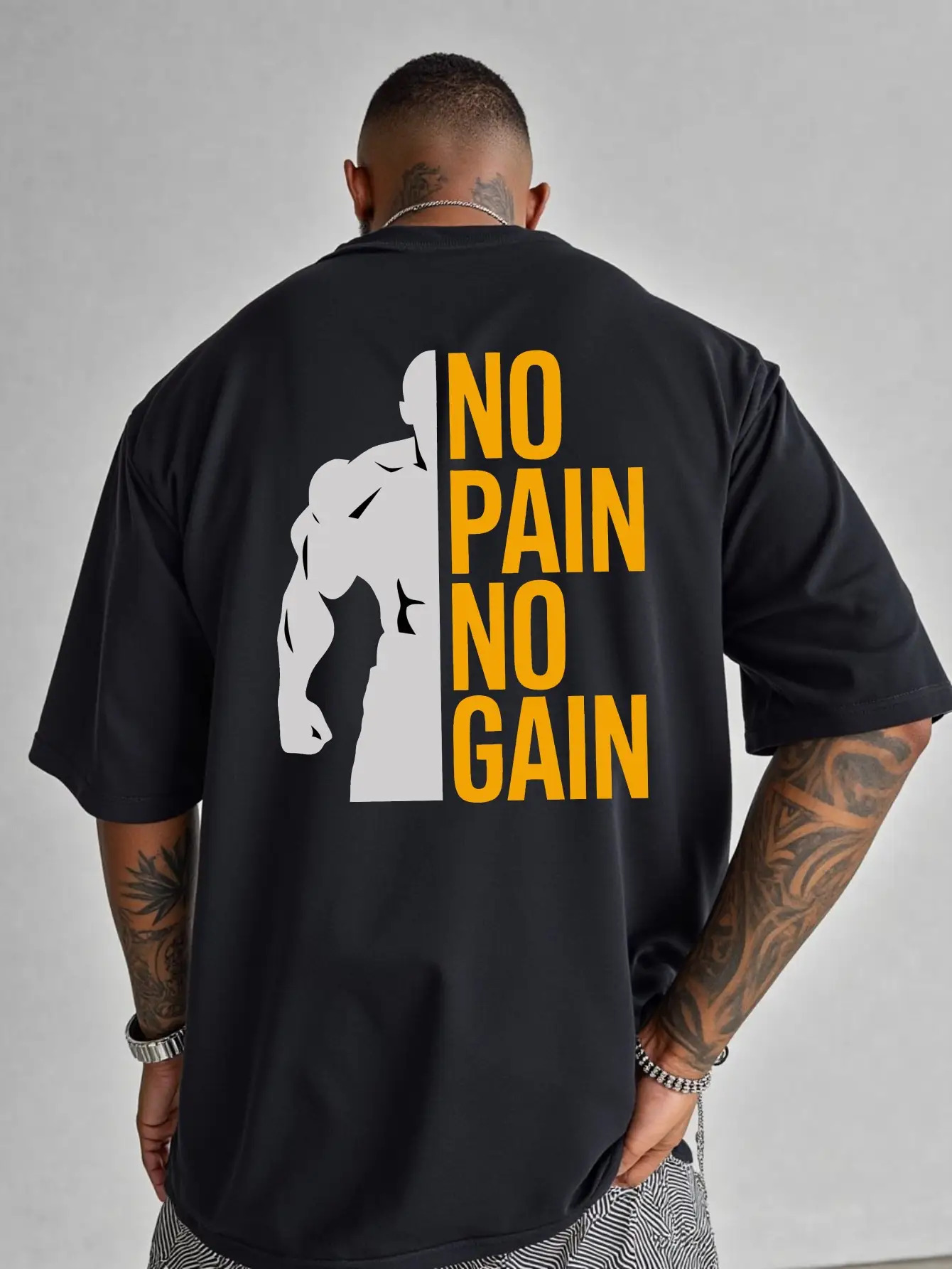 mens   inspirational fitness t shirt red and yellow muscle display biceps hot stamping print breathable polyester machine washable fitness top suitable for bodybuilding and casual wear round neck short sleeves