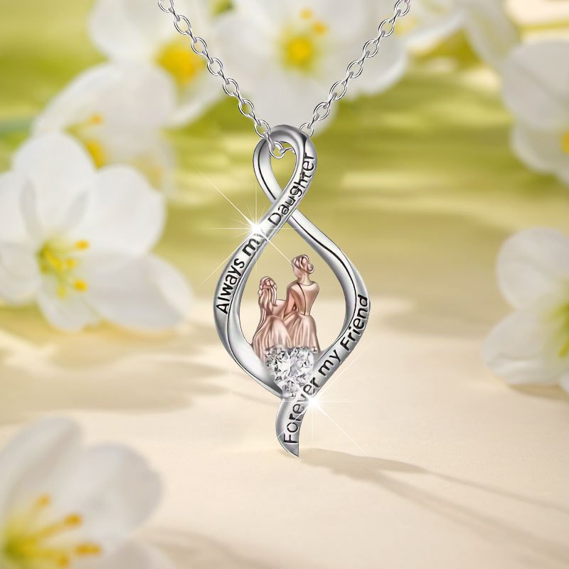 TEMU Fashionable And Minimalist Mother Daughter Gentle And Elegant Personality Necklace Party Commemorative Jewelry Exquisite Christmas Birthday Gift