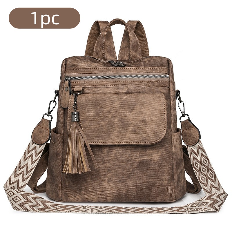 TEMU Multi-functional Backpack, Large Capacity, Adjustable, 11.8 X 5.9 X 11.8 Inches, Diagonal, Double Shoulder, Or Single Shoulder Carry, Suitable